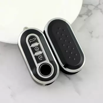 Автоматический складной флип-чехол для ключей, брелок для Fiat Ducato 500 500L Panda Grande Punto Lancia Musa, 3 кнопки, чехол для автомобильного ключа из ТПУ