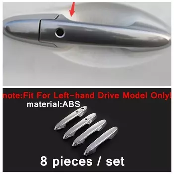 Автоматический Стайлинг, передние противотуманные фары, крышка лампы, накладка на дверную ручку, декор, хром для Honda CITY Grace Sedan 2014 2015 2016, ABS