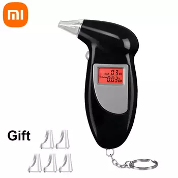 Автоматический тестер алкоголя Xiaomi, профессиональный тестер алкоголя в выдыхаемом воздухе, суперточный алкотестер, инструменты для тестирования алкоголя, 2025 год,