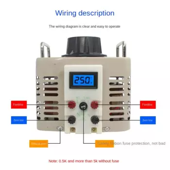 Автоматический трансформатор 5 кВт, регулятор напряжения 220 В, однофазный бытовой Диммер 0-250 В