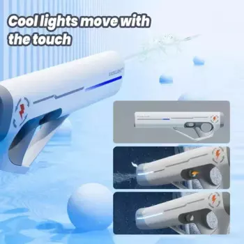 Автоматический водяной пистолет KR 2024, игрушка со стандартной абсорбцией воды, Электрический водяной ороситель высокого давления, бластер, игрушки для бассейна для детей и взрослых