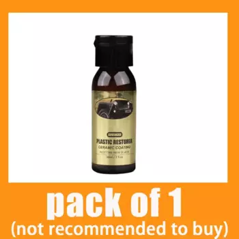 Автоматический восстановитель пластика Керамическое покрытие обратно в черный Долговечная защита Ремонт Отбеливание Черный блеск Полировка Пластика Уход за резиной