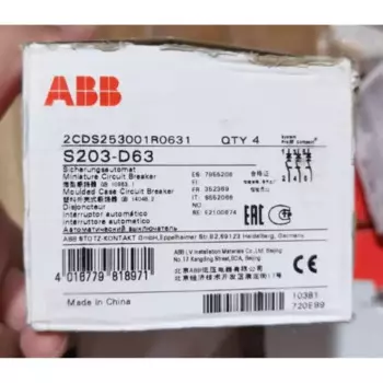 Автоматический выключатель ABB, S203-D63