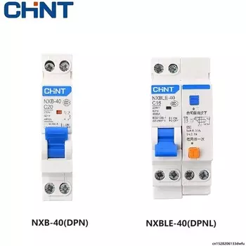 Автоматический выключатель CHINT NXB-40 DPN DPNL 1P+N