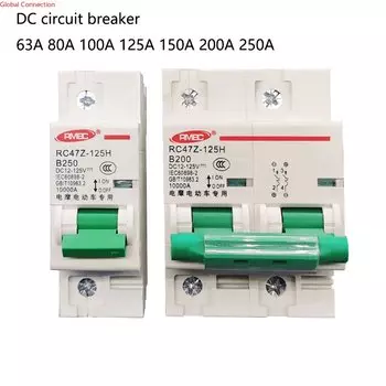 Автоматический выключатель DC 80A-250A для 12-125V