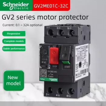 Автоматический выключатель двигателя Schneider GV2ME08C 10C 22C 32C 0.1A-32A защитный переключатель запуска двигателя, Код товара: