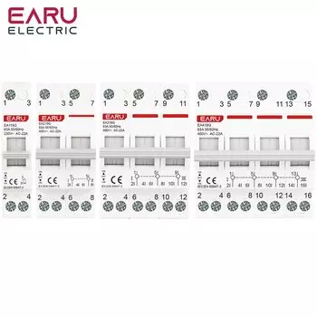 Автоматический выключатель EARUELECTRIC 1P 2P 3P 4P 40A/63A