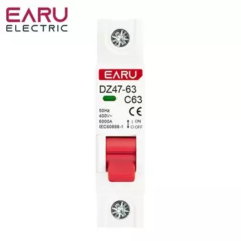 Автоматический выключатель EARUELECTRIC DZ47 C