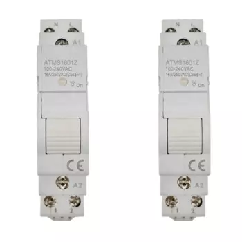 Автоматический выключатель ZigBee Tuya Smart Life, 1P Однополюсное сухое Контактное реле с дистанционным управлением через приложение, 2 шт.