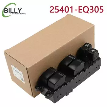 Автомобиль 25401-EQ305 25401EQ305 Передний левый главный электрический переключатель стеклоподъемника для Nissan x-trai 2002-2007 25401-4Y100