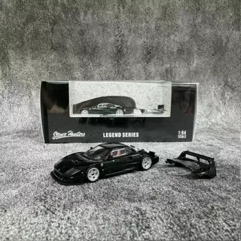 Автомобиль из металлического сплава F40 LM, модель 1:64, литье спортивного автомобиля, темно-зеленый цвет