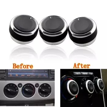 Автомобиль кондиционер регулировка переключателя ручка Крышка отделка Стайлинг Сменные аксессуары для Ford Focus 2 MK2 focus 3 MK3 Mondeo
