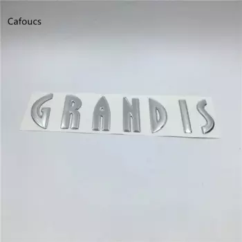 Автомобильная 3d наклейка для эмблемы Grandis, задняя табличка с именем, золотой/серебряный логотип