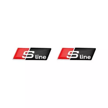 Автомобильная 3d-наклейка на рулевое колесо с логотипом RS из алюминия, аксессуары для Audi S Line A3 A4 A5 A6 A7 A8 Q3 Q5 RS3 RS4 RS5 S3 S4 S