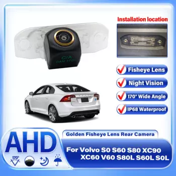 Автомобильная AHD CCD камера заднего вида ночного видения Водонепроницаемая Система помощи при парковке Для Volvo S0 S60 S80 XC90 XC60 V60 S80L S60L S0L