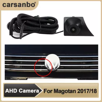 Автомобильная AHD-Камера Переднего Вида OEM HD ночного видения «рыбий глаз» 150 ° хромированная камера для VW 2017/18 Magotan система мониторинга парковки