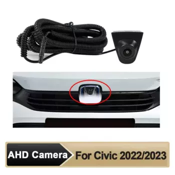 Автомобильная AHD-камера переднего вида OEM HD ночного видения «рыбий глаз» 150 ° Хромированная камера для системы мониторинга Honda CivicParking 2022/2023