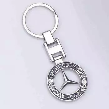 Автомобильная эмблема 3D металлический брелок для ключей, автомобильные брелоки для ключей, подвеска, украшение для Mercedes Benz AMG, значок с логотипом, аксессуары