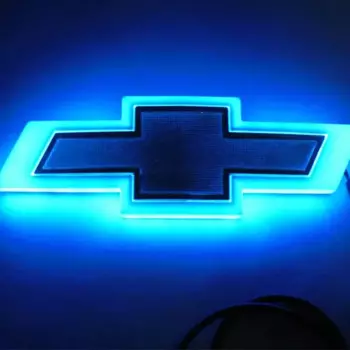 Автомобильная эмблема для Chevrolet Cruze Malibu Cavalier Monza Sail Trax Equinox Captiva Lacetti Orlando, светодиодный значок на багажник, наклейка