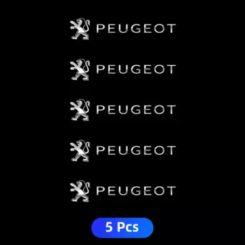 Автомобильная эмблема, логотип, наклейки, длинная металлическая наклейка, серебряный значок для Peugeot 308 408 508 RCZ 208 3008 2008 206 207 307, автомобильные аксессуары