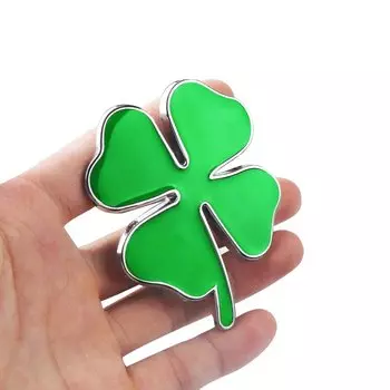 Автомобильная эмблема, зеленая наклейка с четырьмя листами клевера, решетка, украшения, аксессуары для Alfa Romeo Sportwagon Giulietta Mito Clover 166 159