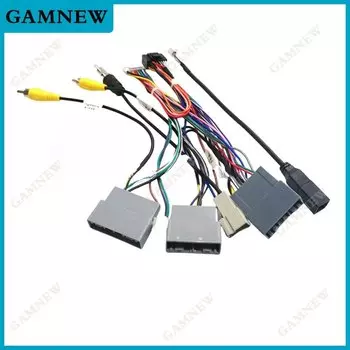 Автомобильная аудиосистема 16-контактный DVD-проигрыватель кабель питания адаптер с can-шиной для Honda City Greiz Odyssey стерео штекер жгут проводов