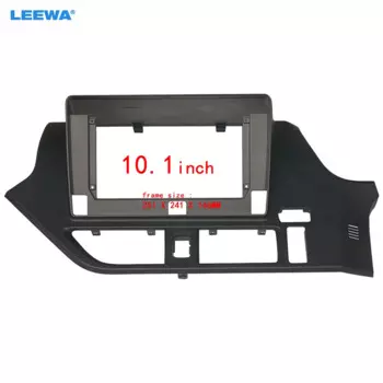 Автомобильная аудиосистема LEEWA, 10,1 дюйма, большой экран, панель для приборной панели, рамка, комплект адаптеров для Toyota при ное (RHD,14-17), рамка для приборной панели # CA937