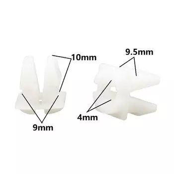 Автомобильная Белая нейлоновая Пряжка KE LI MI 100x, Универсальная автомобильная гайка, втулка, зажим, винт, быстрая отделка, фиксирующие фиксаторы