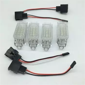 Автомобильная белая светодиодная подсветка для двери/багажника/футвелла/бардачка для Audi A1 A2 A3 A4 A5 A6 A7 A8 Q3 Q5 Q7 TT для VW для Skoda