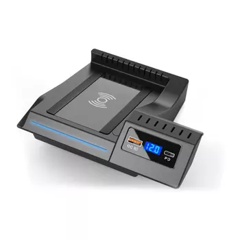 Автомобильная Беспроводная зарядка для Mercedes Benz AMG C43 C63 GLC43 GLC63 X253 W205 подставка для телефона Быстрая зарядка аксессуары для интерьера