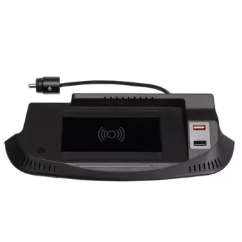 Автомобильная Беспроводная зарядная панель QI 15 Вт для телефона, Быстрое беспроводное зарядное устройство, аксессуары для Ford Mustang GT 2015-2021