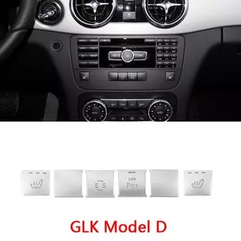 Автомобильная центральная консоль, CD-панель, кнопка кондиционера, наклейка, накладка для Mercedes Benz C E Class W204 W212 GLK X204, аксессуары