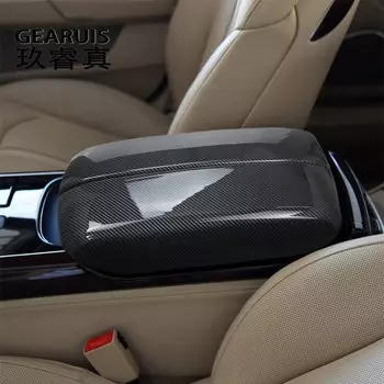 Автомобильная центральная консоль, подлокотник для уборки, декоративная панель, наклейки для Audi A8 D4 4H 2011-2017, автомобильные аксессуары из углеродного волокна