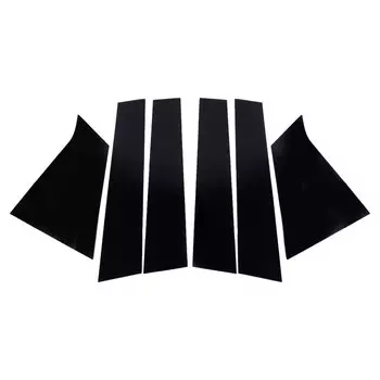 Автомобильная черная пластиковая накладка на стойку в, 1 комплект, накладка на окно двери для Chevrolet Malibu 2021, 2020, 2019, 2018, 2017, 2016