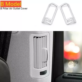 Автомобильная дверь B, колонна, вентиляционные отверстия для кондиционера, украшение рамы, крышка на выход переменного тока, наклейки, отделка для Audi Q7 4l 2008-2015, автомобильные аксессуары