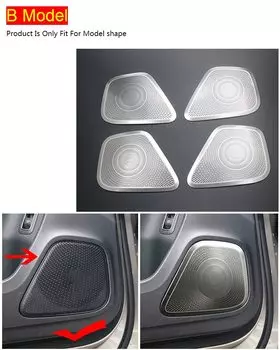 Автомобильная дверь стерео динамик наклейка крышка отделка Рог аудио украшение для Mercedes Benz A B класс W177 V177 GLB X247 W247 аксессуары