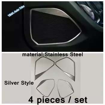 Автомобильная дверь, стереодинамик, накладка на стойку, колонка, твитер, аксессуары из нержавеющей стали, подходят для Peugeot 3008 5008 GT 2017-2022