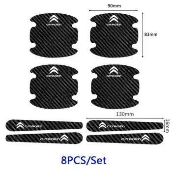 Автомобильная дверная чаша, пленка против царапин, защитная наклейка на ручку для Citroen, эмблема C4L Xsara DS3 C3 Berlingo C2 C5 C1, Jumper Picasso