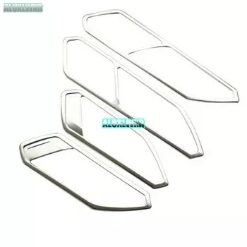 Автомобильная дверная ручка, чаша, рама, отделка, крышка, автомобильные наклейки 2017, 2018, 2019, 2022, 2023, 2024, автомобильные аксессуары для VW Volkswagen Tiguan 2 Mk2