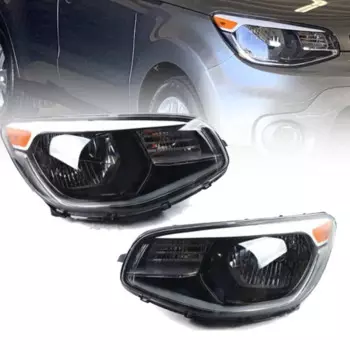 Автомобильная фара для 2014-2019 Kia Soul, фара, галогенная фара с лампочками, левый/правый аксессуары 92101-B2270 92101B2270