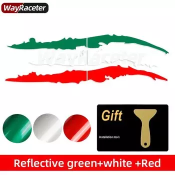 Автомобильная фара, наклейка для бровей с итальянским флагом, призраком, когтями, полосы, наклейка для Maserati ghiдоступ, Levante Quattroporte Grecale granтуризм