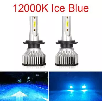 Автомобильная фасветильник, 2 шт., светодиодная, 3000 лм, H4 H7, H1, H3, H8, H11, 4300K, 6000K, 8000K, 9005, 9006, HB3, HB4, 881, 80 Вт, 12 В