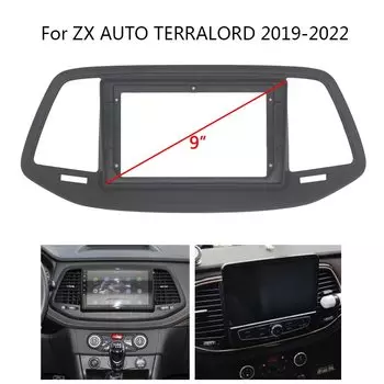 Автомобильная фотопанель для ZX AUTO TERRALORD 2019 2020 2021 2022, ручная автоматическая стереосистема переменного тока, монтажная панель, лицевая панель, рамка, комплект