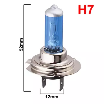 Автомобильная галогенная лампа, 2 шт., H1, H4, H7, H8, H11, 12 В, противотумансветильник РА, 55 Вт, 5000 К, белая, Автомобильная/мотоциклетная, галогенная лампа, Дневной светильник