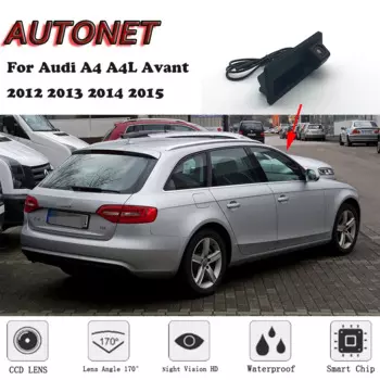 Автомобильная камера с ручкой багажника AUTONET для Audi A4 A4L Avant 2012 2013 2014 2015 камера заднего вида ночного видения
