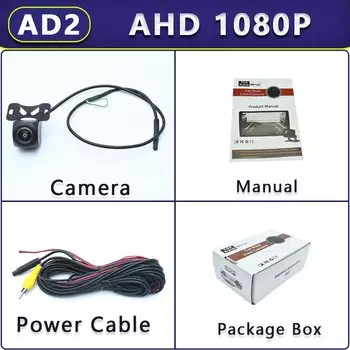 Автомобильная камера заднего вида, 170 °, AHD, 1080P