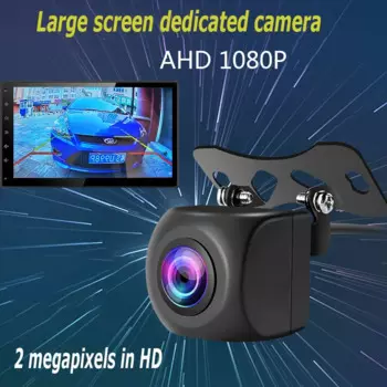 Автомобильная камера заднего вида AHD1080p, резервная камера заднего вида, водонепроницаемая камера ночного видения для авто, аудио, автомобильный монитор, AV-порт