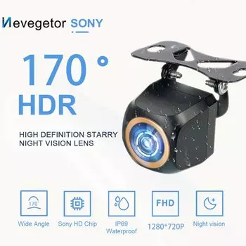 Автомобильная камера заднего вида AHD 1920x1080P 200 ° Fisheye Golden Lens Full HD ночного видения Задняя передняя камера заднего вида автомобиля