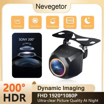 Автомобильная камера заднего вида AHD 1920x1080P 200 ° Fisheye Golden Lens Full HD ночного видения Задняя передняя камера заднего вида автомобиля