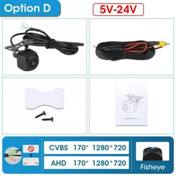 Автомобильная камера заднего вида Develuck 175 ° AHD 1080P, объектив «рыбий глаз», ночное видение, водонепроницаемый, универсальный